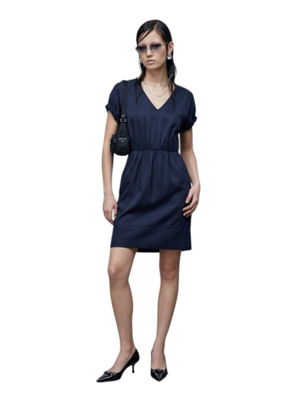 Prada Y2K Mini Dress Size EU 38 US 2 Dark Slate Colour
